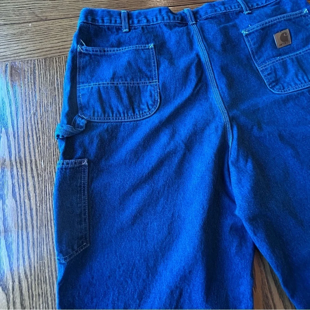 Carhartt Men's Loose Fit Denim Blue Jeans Size 44 X 30